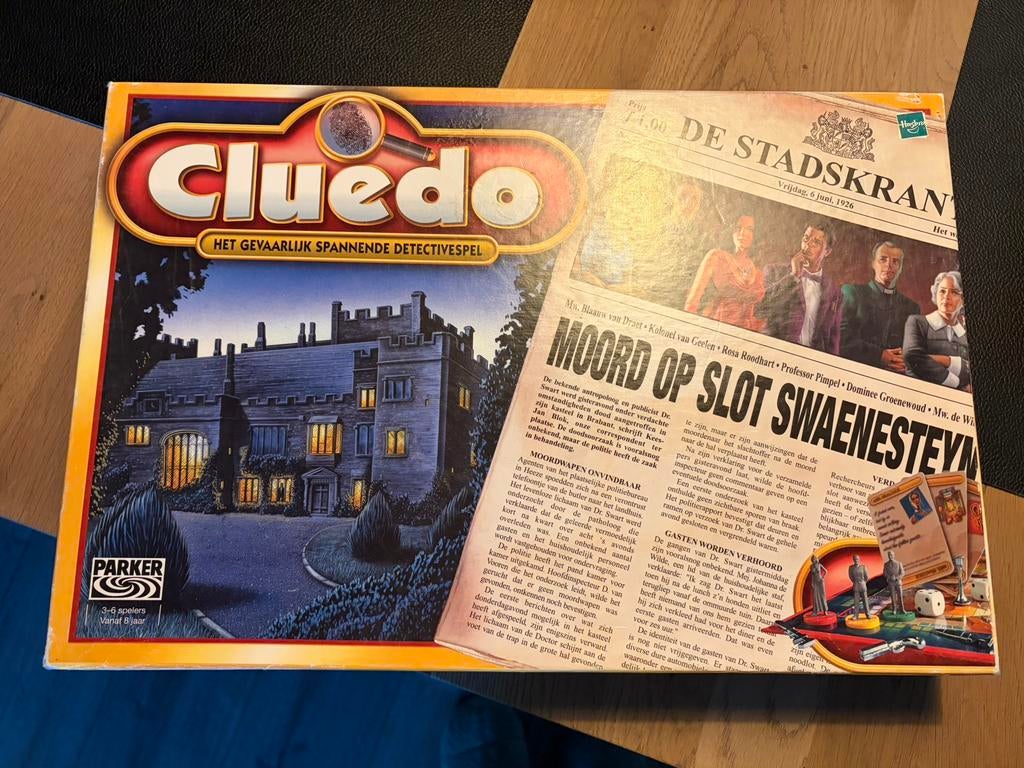 Cluedo, Hobby en Vrije tijd, Gezelschapsspellen | Bordspellen, Ophalen of Verzenden, Zo goed als nieuw