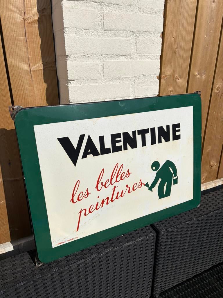 Emaille bord Valentine, Ophalen of Verzenden