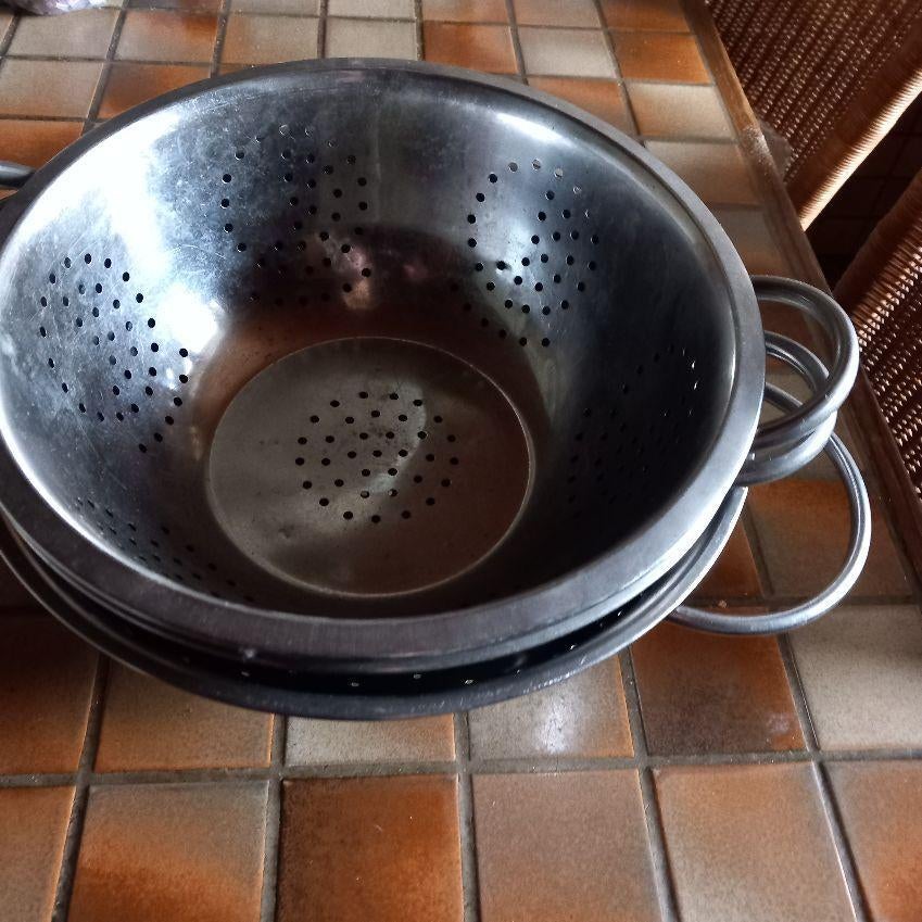 vergiet, roestvrijstaal, Ophalen of Verzenden, Zo goed als nieuw