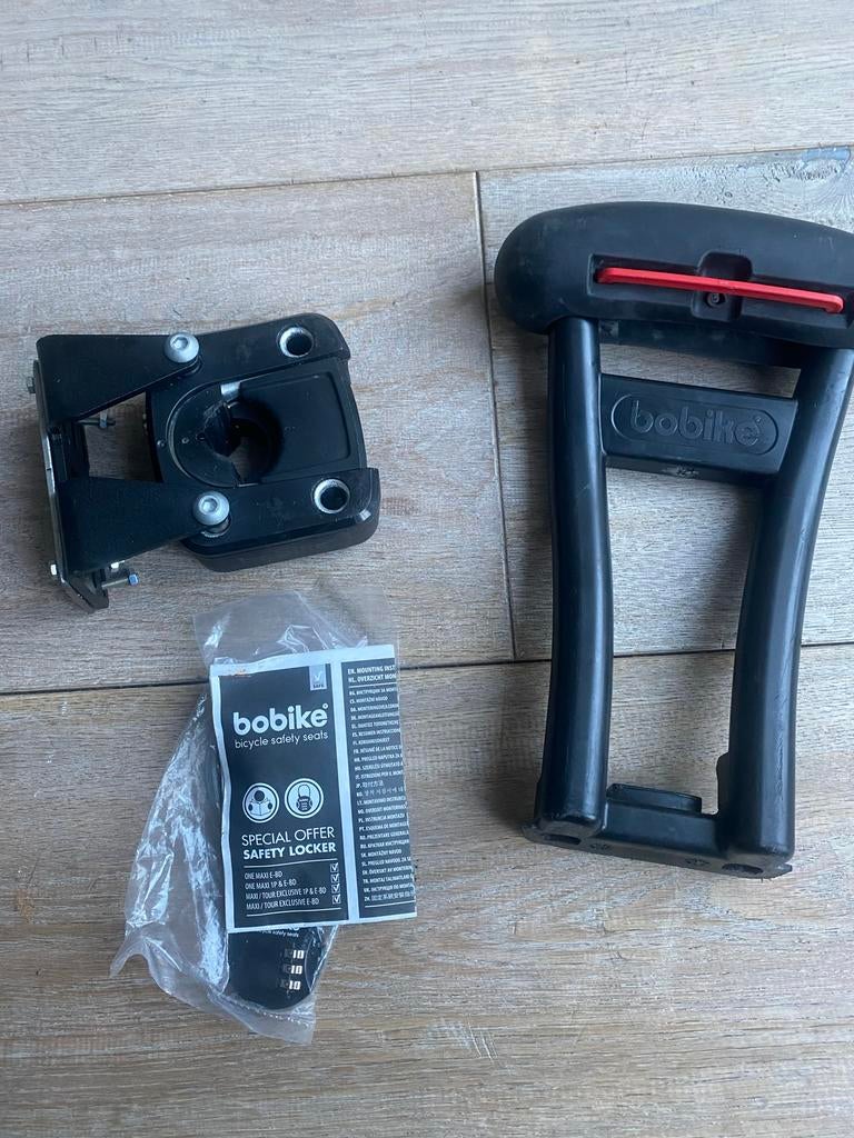 Bobike stuurpen, slot en steun voorzitje, Ophalen of Verzenden, Gebruikt, Voorzitje