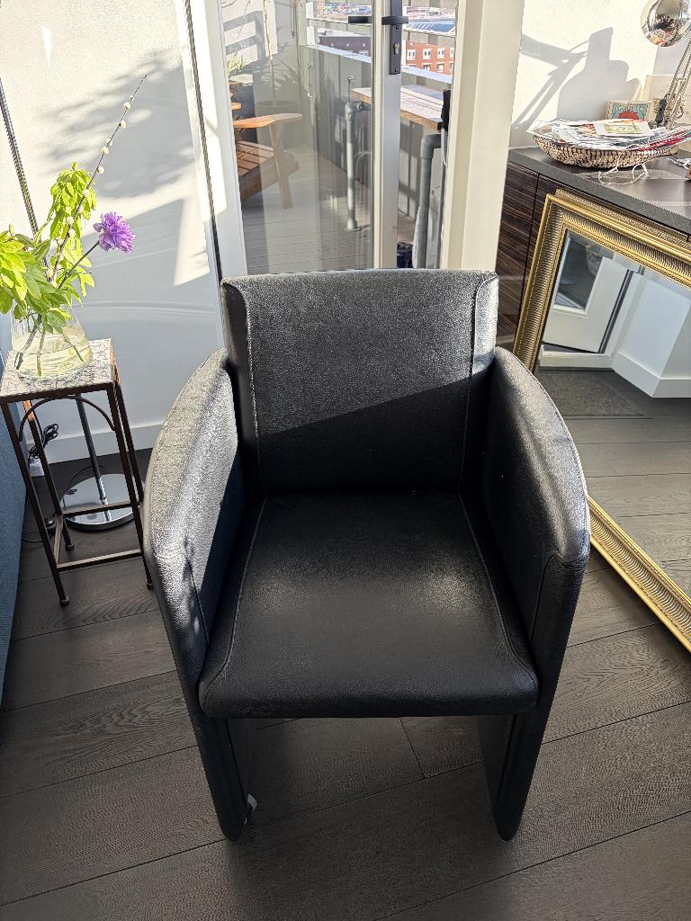 JORI lederen stoel, Ophalen, Modern design, Gebruikt, Minder dan 75 cm