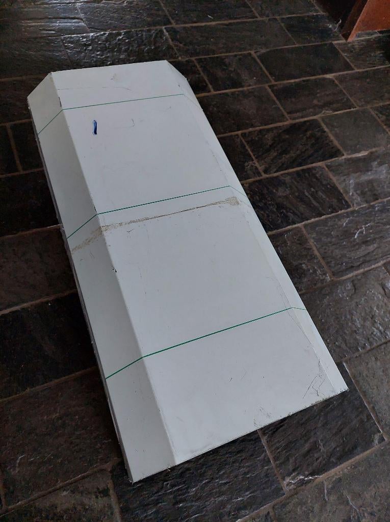 Schouw afzuigkap RVS metaal ombouw keuken panelen hout, Ophalen of Verzenden, Zo goed als nieuw, Wandschouwkap, Motor