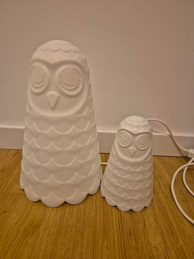 Twee nachtlampjes uil, Ophalen of Verzenden, Minder dan 50 cm