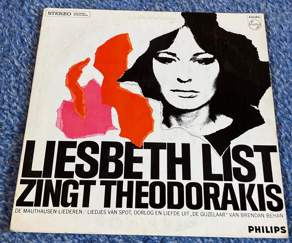 Liesbeth List lp vynil langspeelplaat, zingt theodorakis, Cd's en Dvd's, Vinyl | Nederlandstalig, Ophalen of Verzenden, 12 inch
