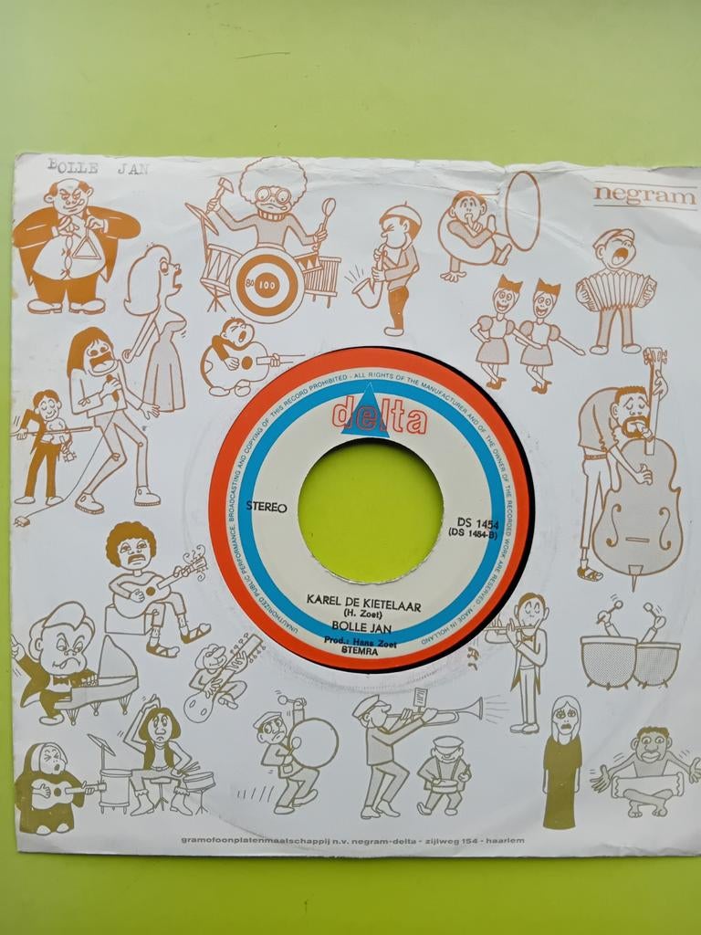 Bolle Jan - Karel de Kietelaar / Stroomlied (Single), Cd's en Dvd's, Gebruikt, 7 inch, Single, Ophalen of Verzenden