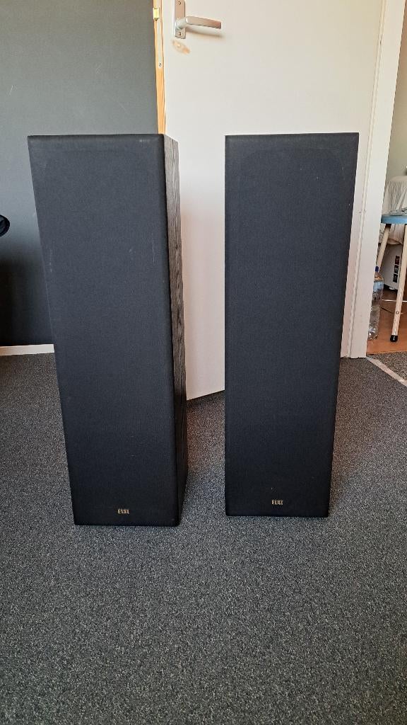 ELAC ELX 8090 – Krachtige Duitse Vloerstaanders (Zwart), Audio, Tv en Foto, Luidsprekers, Ophalen, 120 watt of meer, Front, Rear of Stereo speakers