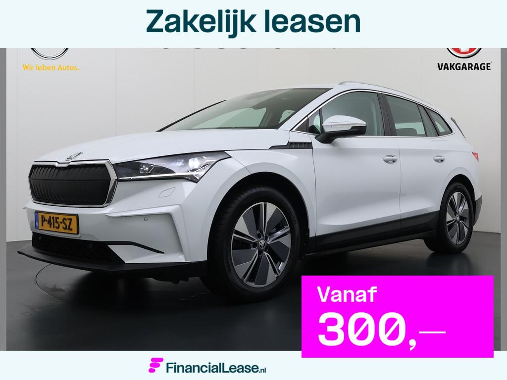 Skoda Enyaq iV 80 Leer+Elek.Stoel+Memory Adap.Cruise Head-Up, Achterwielaandrijving, Gebruikt, Zwart, 82 kWh