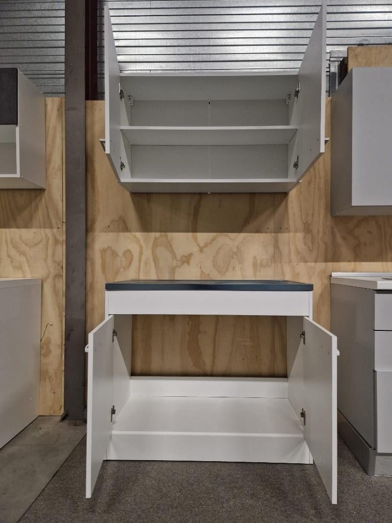 keuken nieuw 1 meter met spoelbak en bovenkast, Huis en Inrichting, Keuken | Complete keukens, Wit, Nieuw, Enkelwandige keuken
