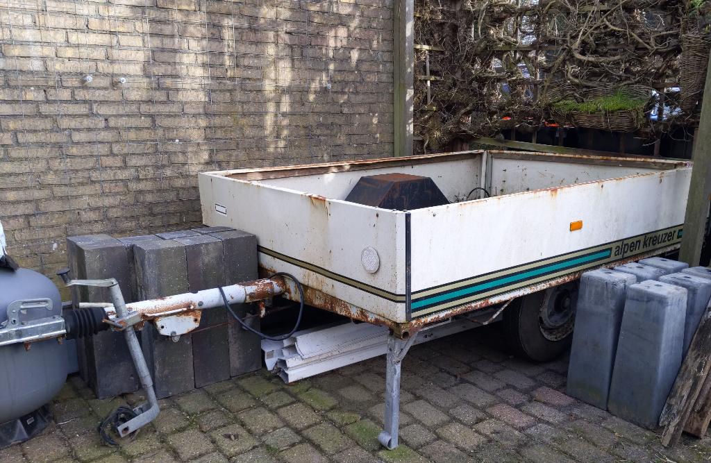 uitdraaisteun enz. voor een aanhanger, Auto diversen, Aanhangwagen-onderdelen, Ophalen, Gebruikt