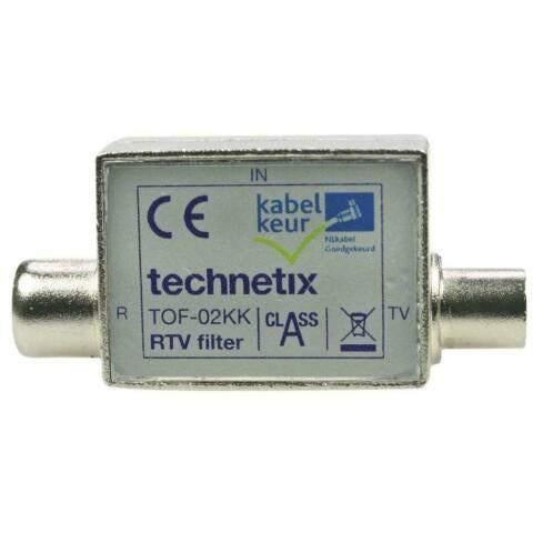 Technetix TOF-02 Splitter IEC (F) - IEC (M) Technetix, Ophalen of Verzenden, Nieuw, Minder dan 2 meter, Overige kabels