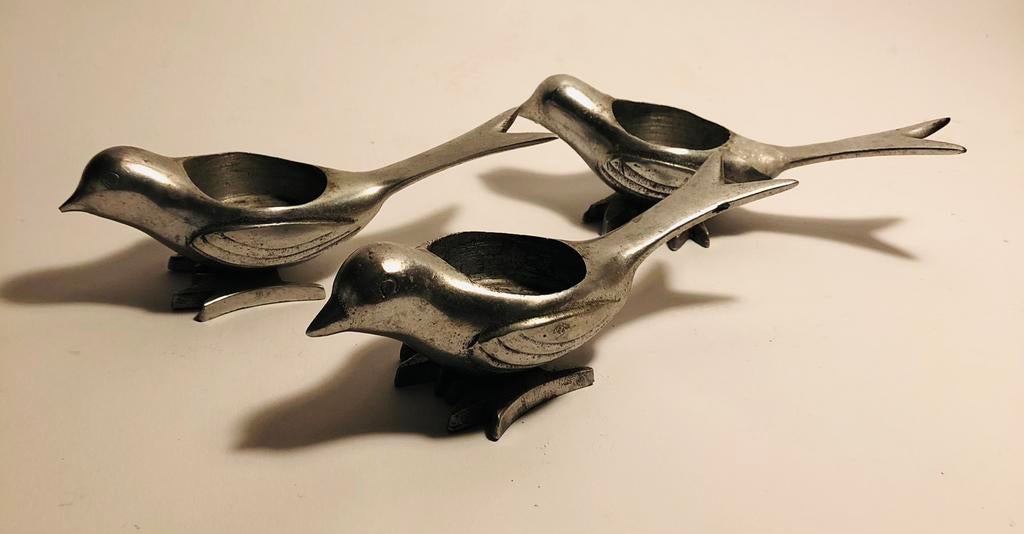 Drie superleuke metalen theelichthoudertjes, Verzenden, Metaal, Minder dan 25 cm