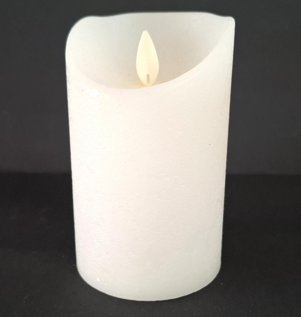 Waxkaars op batterij met timer, Overige materialen, Verzenden, Nieuw, Crème