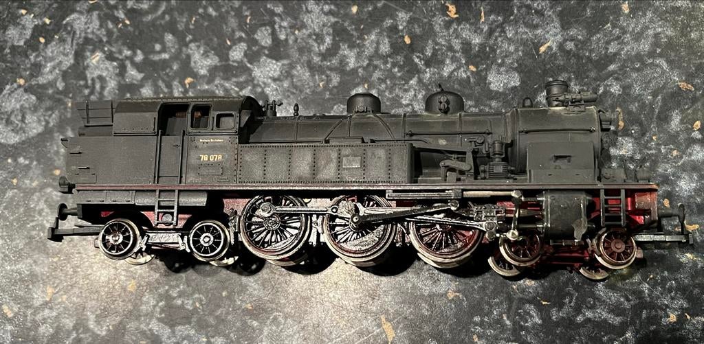 Rivarossi Stoomlocomotief BR 78 078 - Gebruikt, Hobby en Vrije tijd, Modeltreinen | H0, Gebruikt, Locomotief, Wisselstroom, Märklin