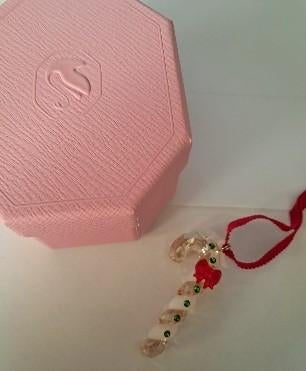 Swarovski holiday cheers peperkoekzuurstok kerst ornament, Verzamelen, Swarovski, Ophalen of Verzenden, Zo goed als nieuw, Figuurtje