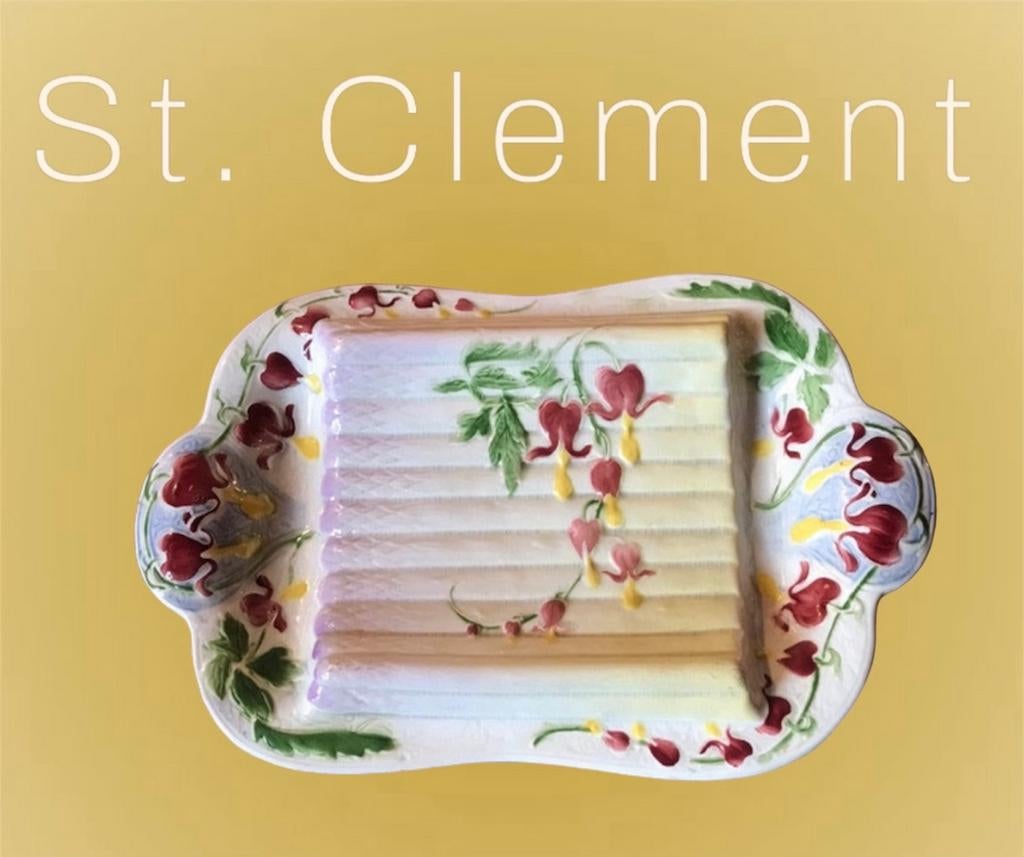 Asperge serveerschaal St. Clement faience, Ophalen of Verzenden