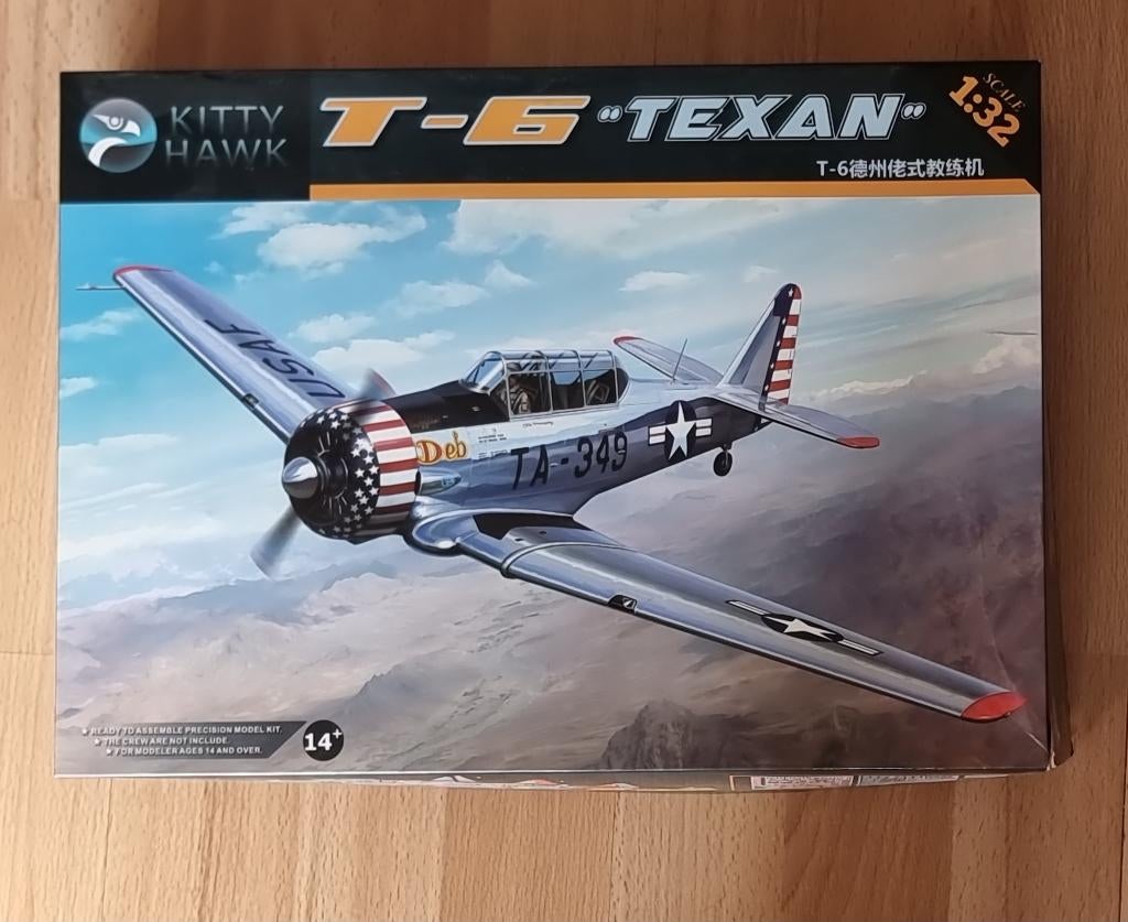 1/32 Kitty Hawk T-6 Texan  met Ally Cat Canopy, Overige merken, Nieuw, Ophalen of Verzenden, Groter dan 1:72