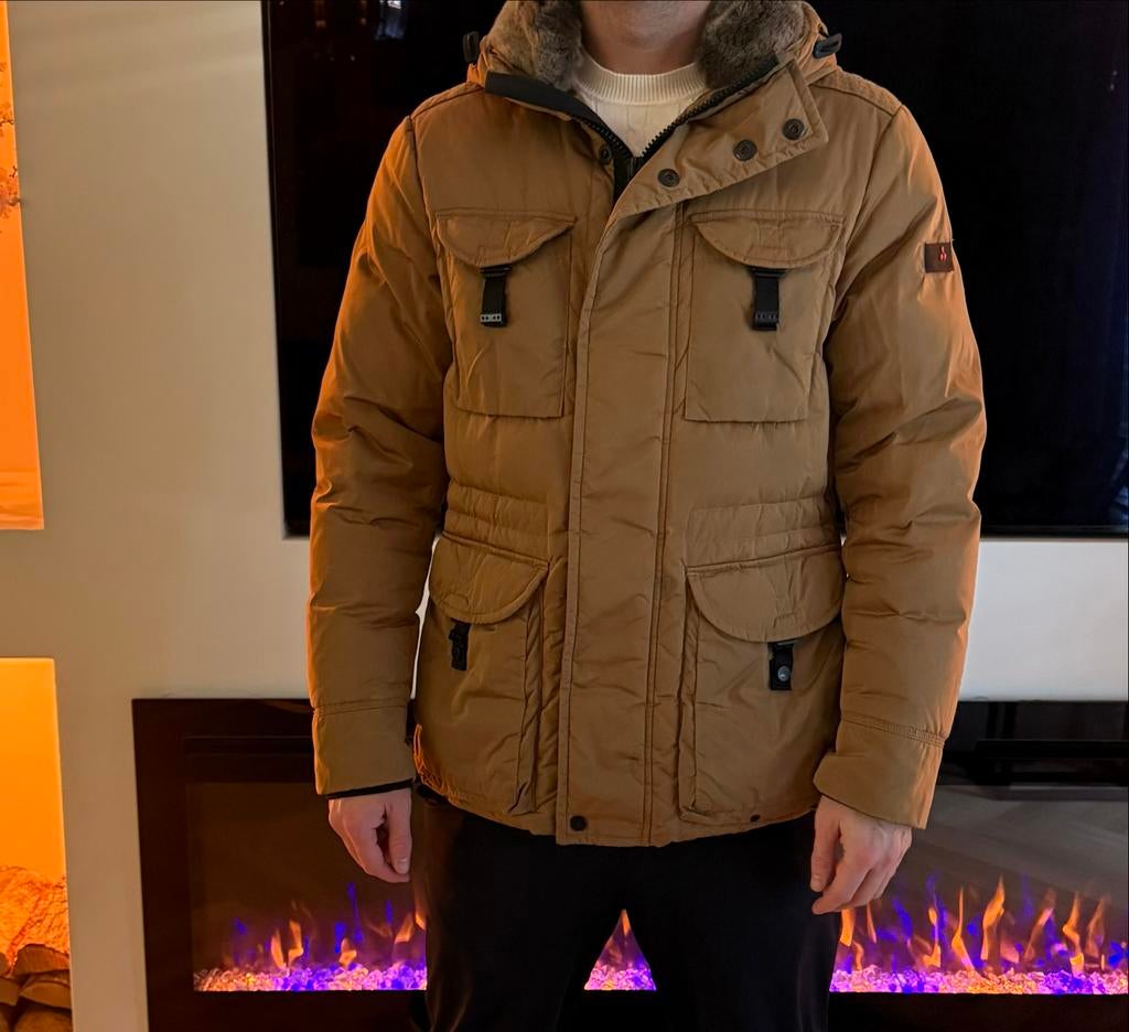 Peuterey Winterjas Heren Maat M, Verzenden, Zo goed als nieuw, Maat 48/50 (M), Bruin