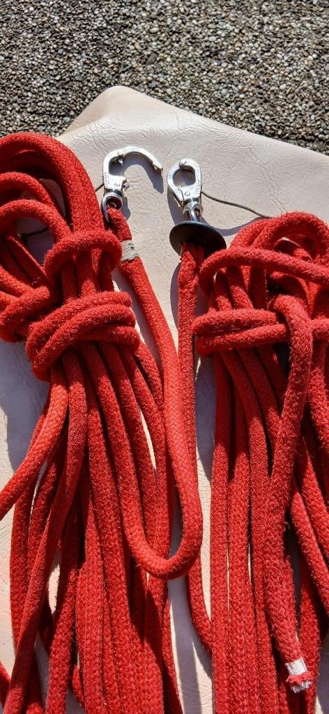 Spinnakerschoten met LEWMAR snapsluitingen, 2 paar @ € 75, Ophalen, 6 meter of meer, Gebruikt, Spinnaker