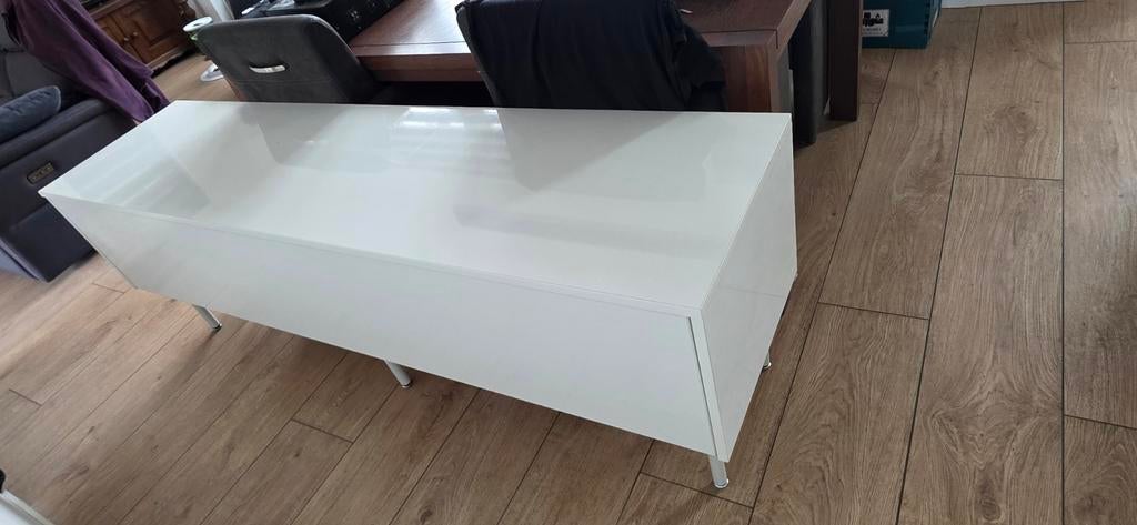Tv meubel, dressoir wit hoogglans, Ophalen, 150 tot 200 cm, Zo goed als nieuw, Minder dan 100 cm