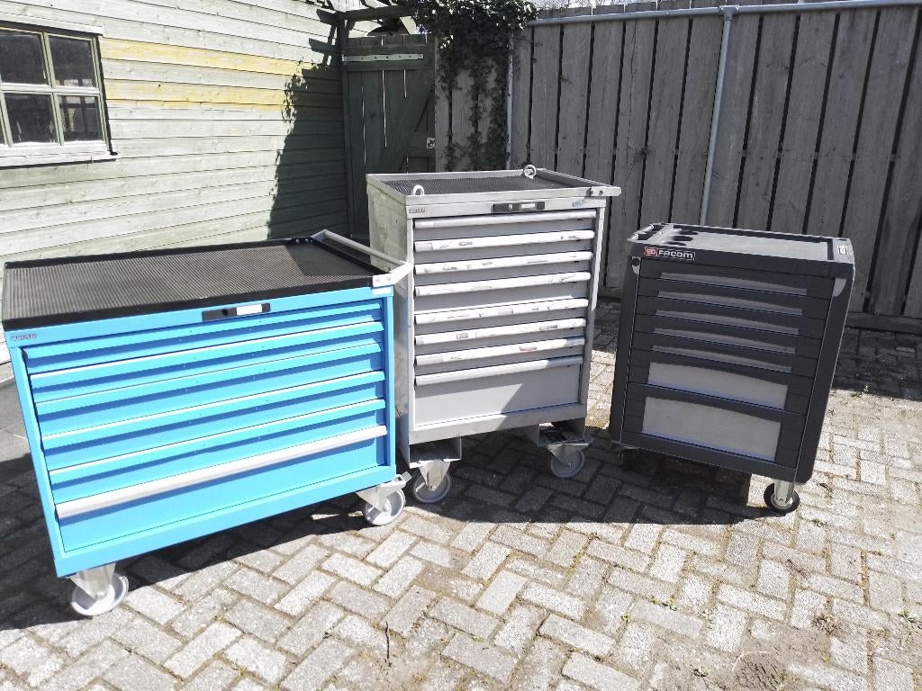 gereedschapkar Lista 6 ldg + Engelse inch maten Toolbox, Ophalen, Gevuld, Gebruikt