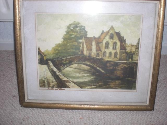 schilderij het Bruggetje van Van Doorn, Antiek en Kunst, Ophalen