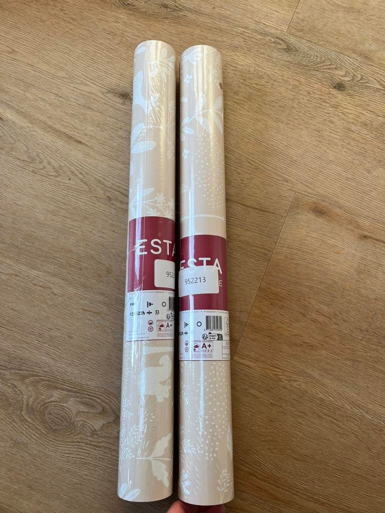 Nieuw 2 rollen behang bosdieren beige van ESTAhome - 139522, Ophalen of Verzenden, Minder dan 10 m², Beige