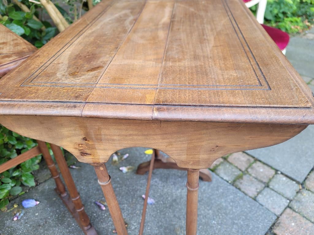 Antieke kleine bijzettafel, sidetable, Huis en Inrichting, Tafels | Sidetables, Ophalen, Heikant 21 Kaatsheuvel, 50 tot 100 cm