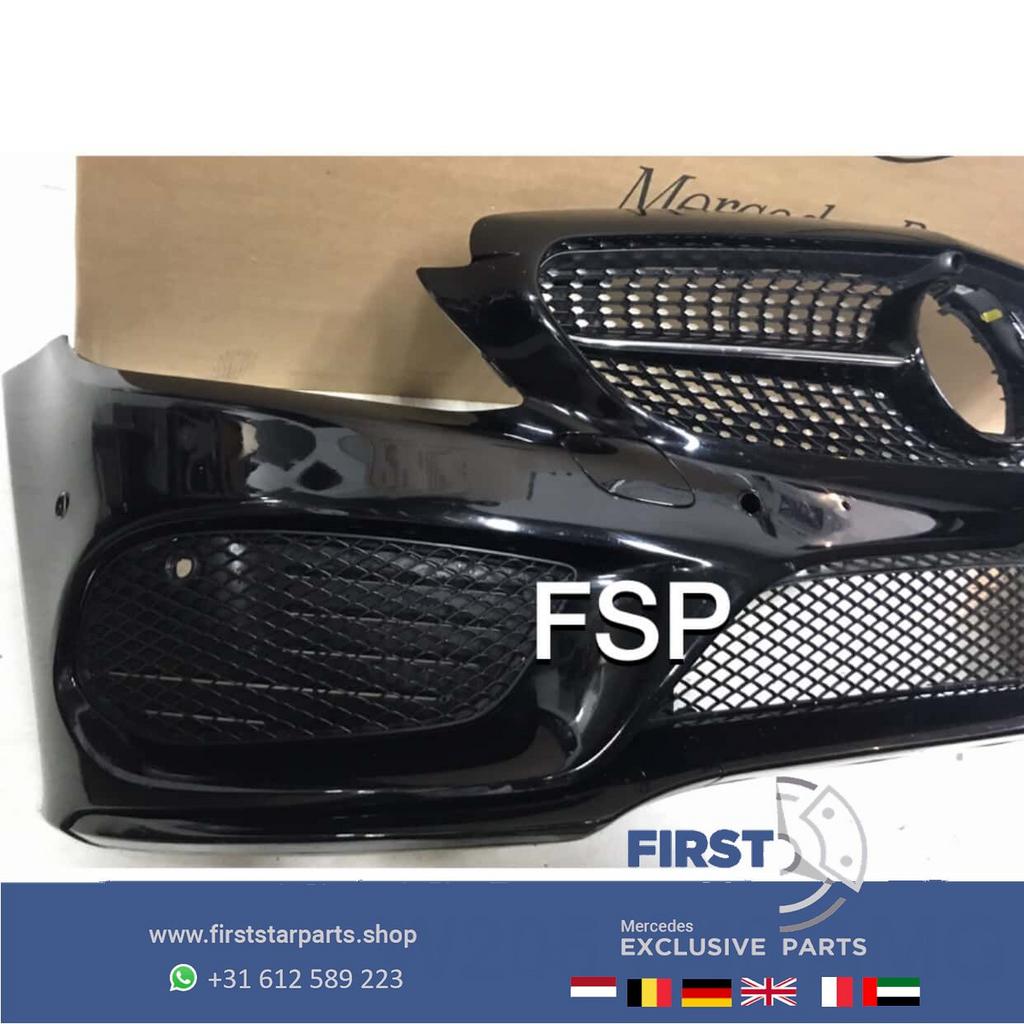 W205 C205 C43 AMG VOORBUMPER Mercedes C Klasse 2014-2018 ZWA, Gebruikt, -, Voor, Ophalen of Verzenden