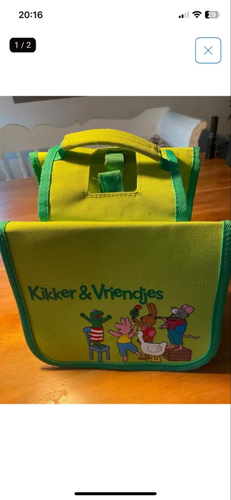 Kinderfietstas Kikker & Vriendjes - Groen, Ophalen of Verzenden, Gebruikt