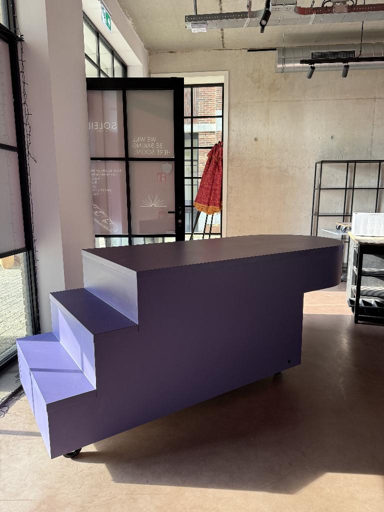 Mobiele horeca counter / bar eiland (op maat gemaakt), Ophalen, Gebruikt, Decoratie