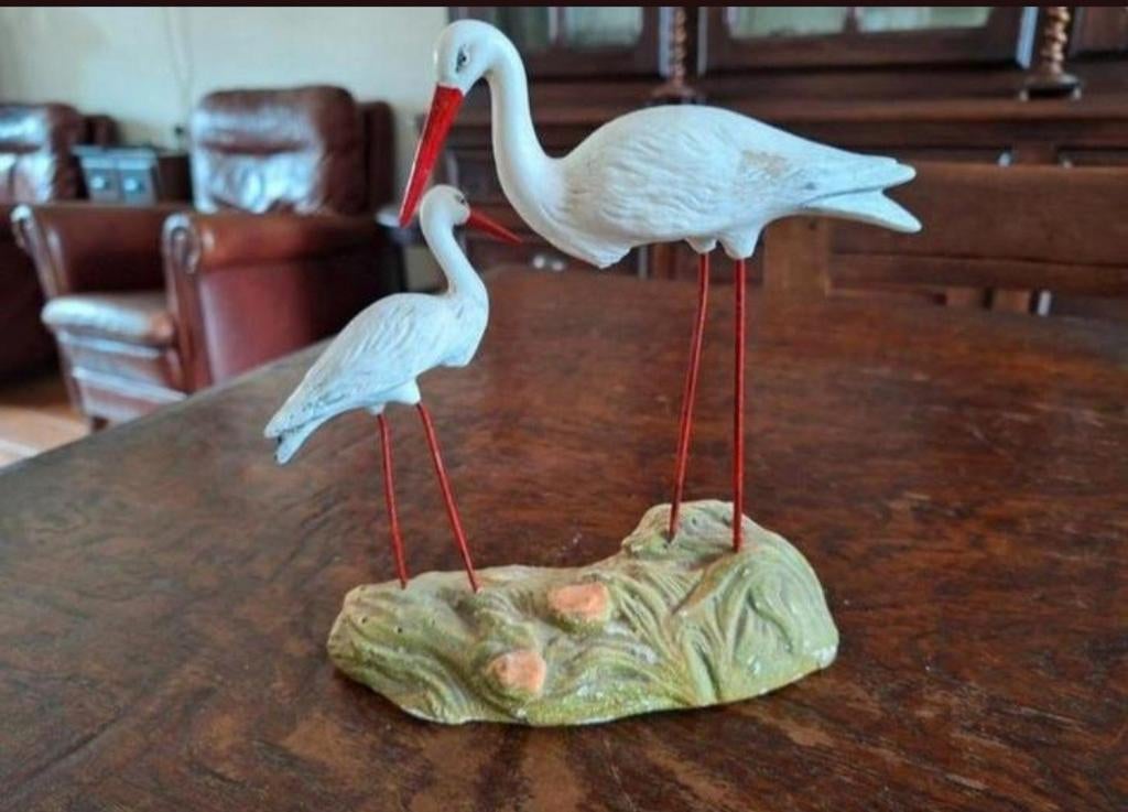 Oude Ooievaars Beeld/Beeldje Ooievaar, Ophalen of Verzenden