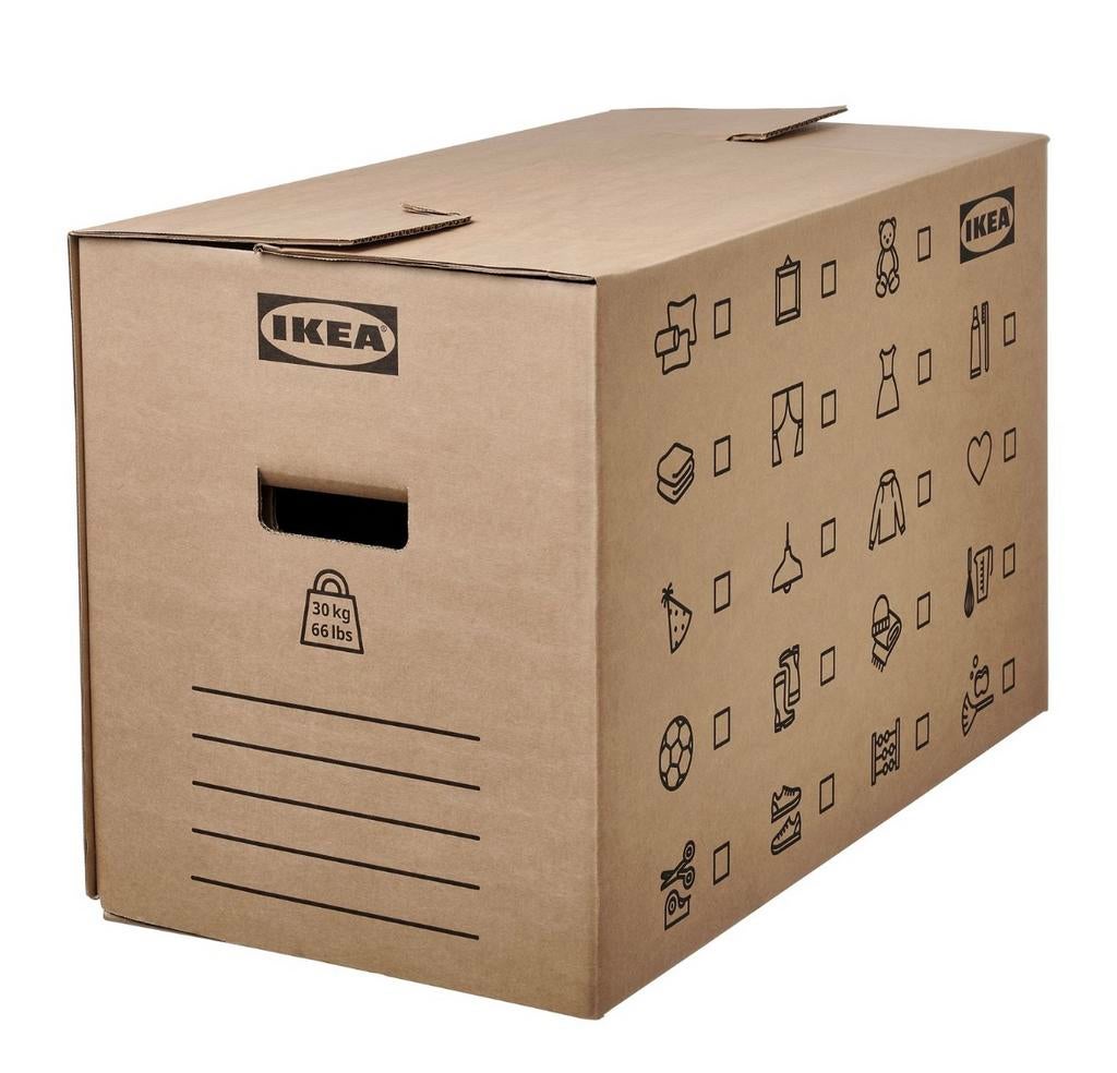 GRATIS AFHALEN 4 ikea verhuisdozen groot, Doe-het-zelf en Verbouw, Kratten en Dozen, Ophalen, Doos, 40 tot 60 cm, 50 tot 75 cm