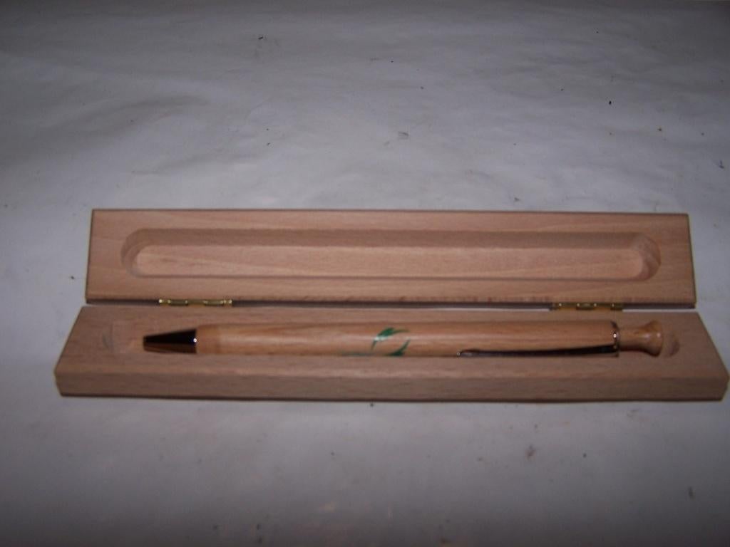 Prachtige Eneco pen in houten kistje. Nieuw., Verzamelen, Pennenverzamelingen, Overige merken, Balpen, Nieuw, Ophalen of Verzenden