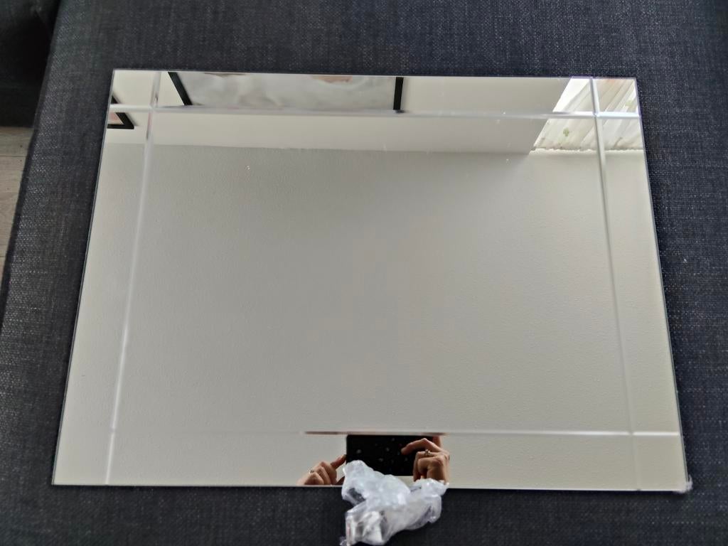 Decoratieve spiegel 45x60, Huis en Inrichting, Minder dan 50 cm, Vierkant, Ophalen of Verzenden, Zo goed als nieuw