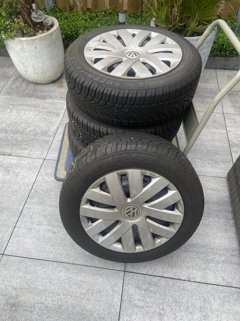 Banden met velgen voor Polo, Gebruikt, 15 inch, Banden en Velgen, Personenwagen