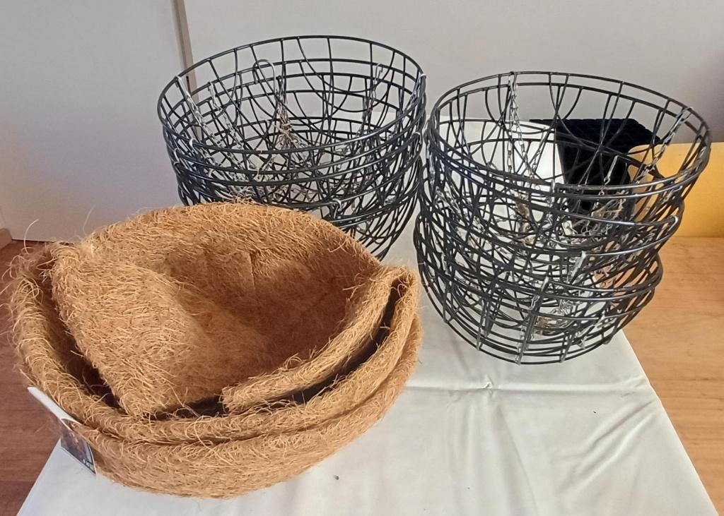 Set van 13 hanging baskets (30 en 35 cm) voor tuin of balkon, Tuin en Terras, Ophalen, Gebruikt, Minder dan 30 cm, Rond