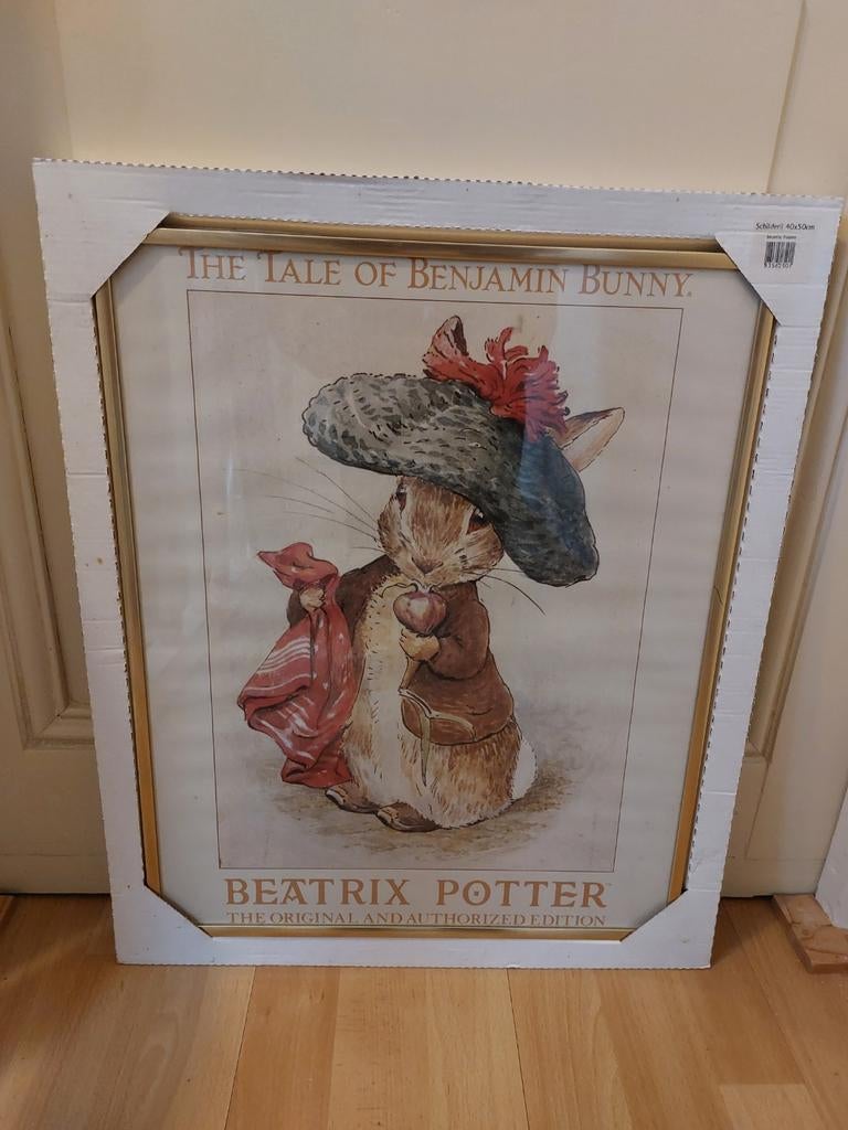 Lijst Peter Konijn (Peter Rabbit) - Beatrix Potter, Ophalen, Overige materialen, Minder dan 50 cm, Nieuw