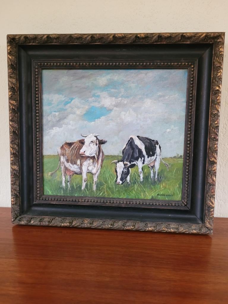 Koeien schilderij., Ophalen