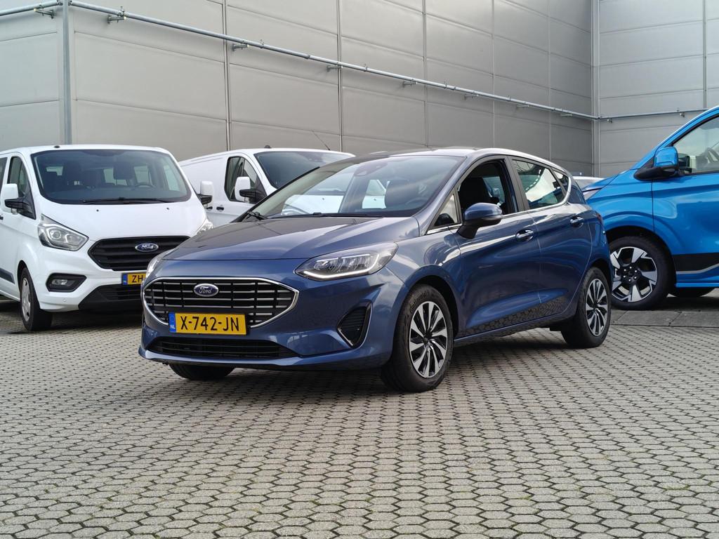 Ford Fiesta 1.0 EcoBoost Hybrid Titanium | Winter Pack | Chr, Voorwielaandrijving, Gebruikt, 1133 kg, Blauw