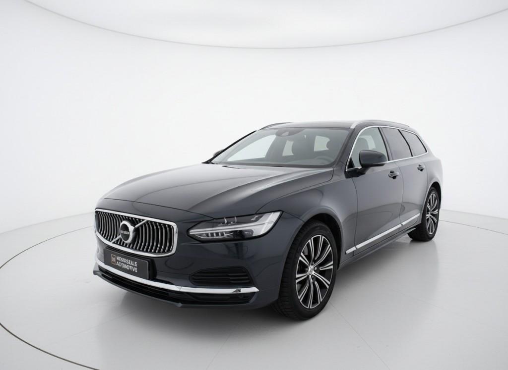 Volvo V90 2.0 T8 AWD INSCRIPTION, LED, LEDER, HUD, H&K, Automaat, Blauw, Vierwielaandrijving, Hybride Elektrisch/Benzine
