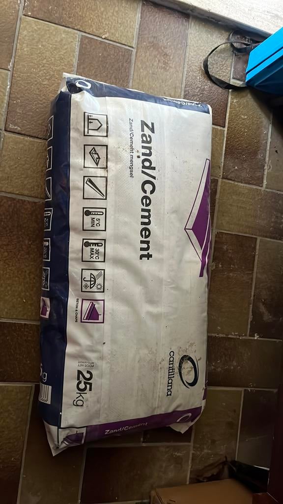 Zand Cement 25 kg, Ophalen, Zo goed als nieuw, Overige typen