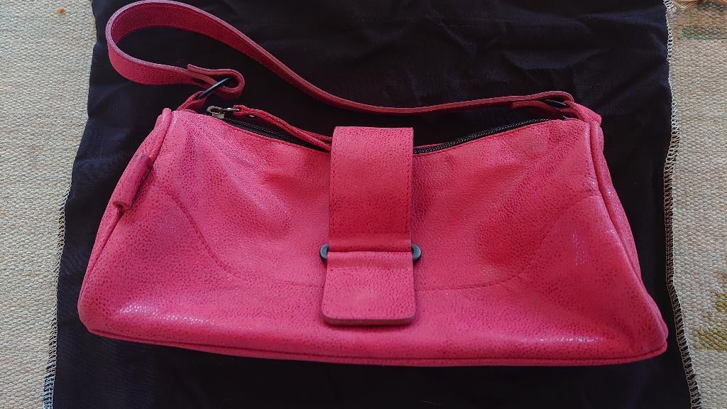 Tibana The bridge handtas rood leer met bijpassende schoenen, Ophalen of Verzenden, Nieuw, Rood, Handtas