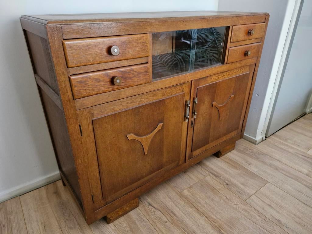 Art Deco dressoir kastje jaren 20/30, Huis en Inrichting, Kasten | Dressoirs, Ophalen, Gebruikt, 25 tot 50 cm
