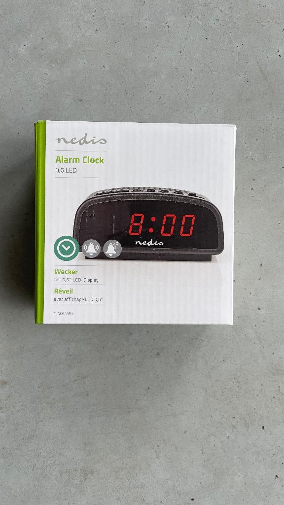 Wekker nieuw in doos, Witgoed en Apparatuur, Wekkers, Ophalen of Verzenden, Nieuw, Digitaal