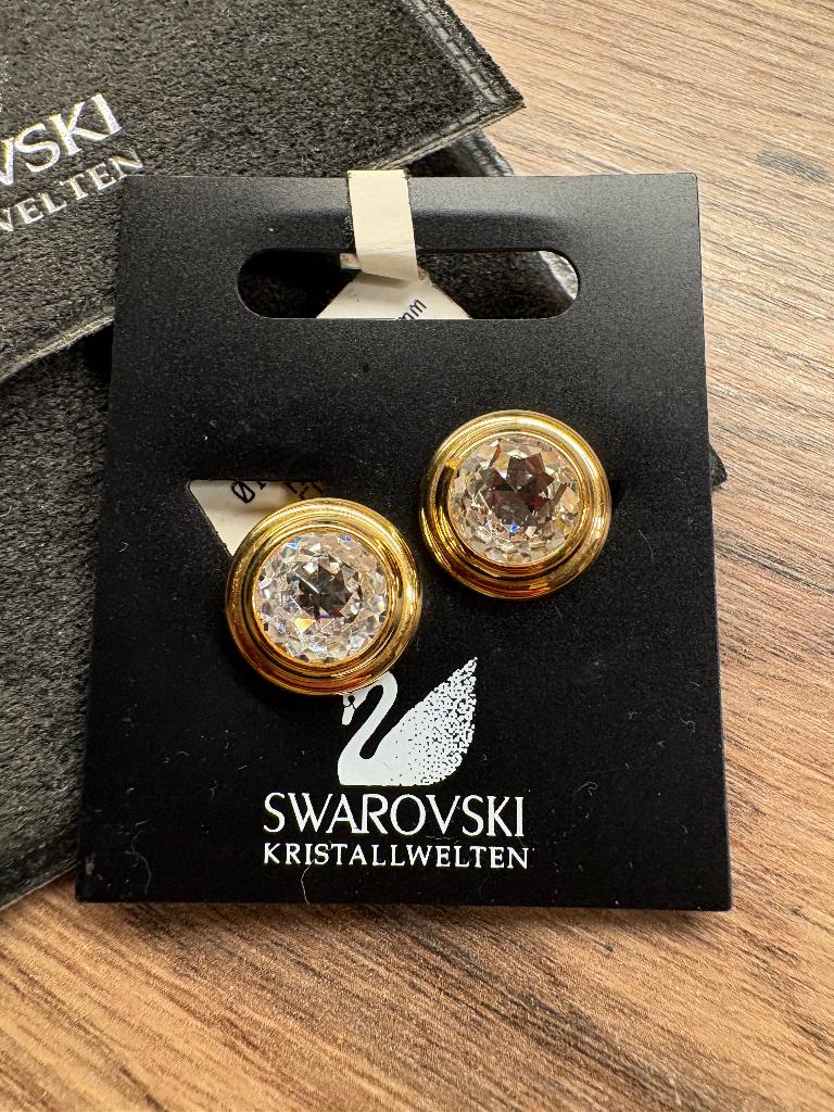 Swarovski oorbellen, Met kristal, Overige materialen, Verzenden, Wit