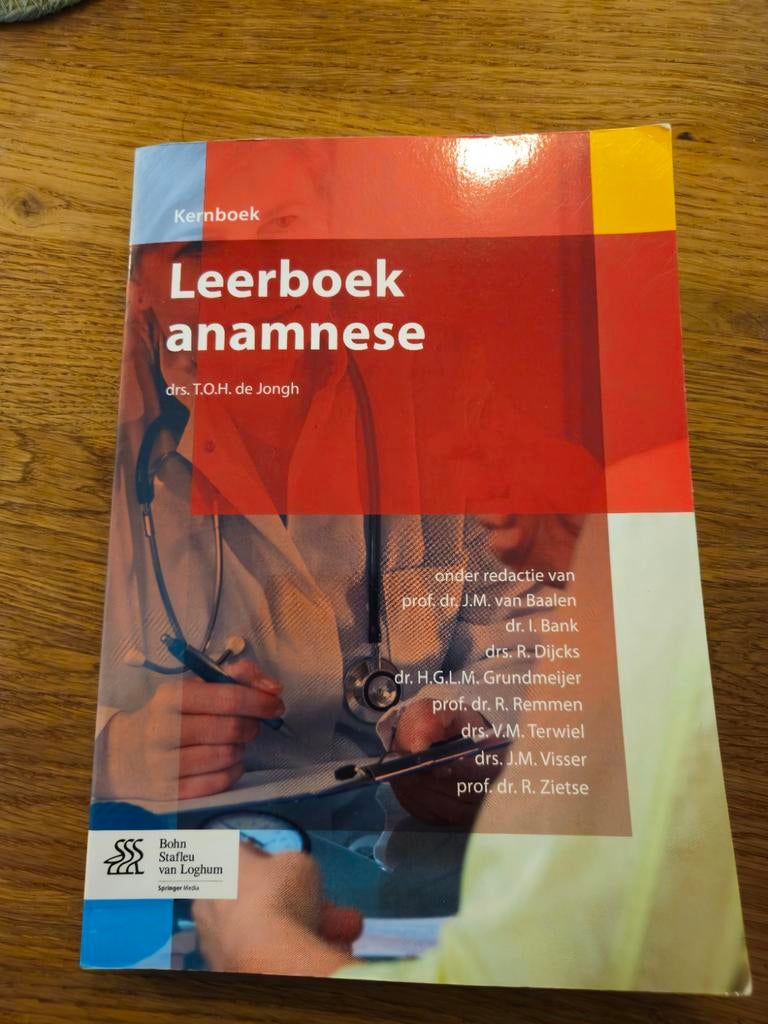 Leerboek anamnese - Medisch studieboek, Boeken, Gelezen, Ophalen of Verzenden, WO, Dr. E.D.L. de Keyzer