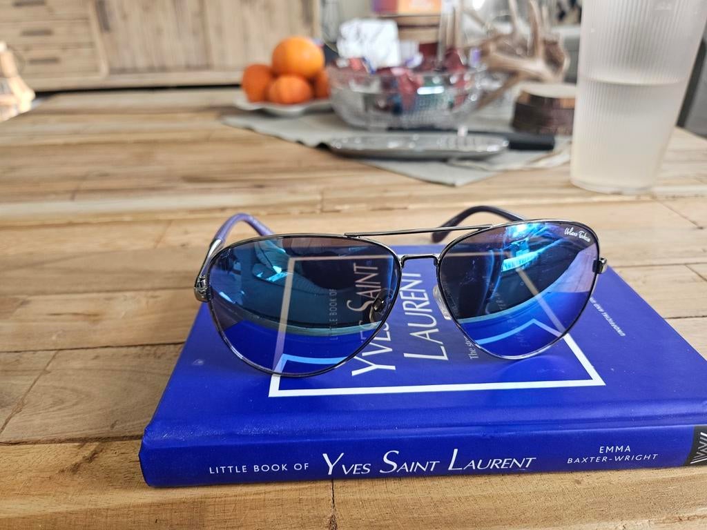 Urbano Todzi zonnebril met blauwe spiegelglazen, Overige merken, Zonnebril, Blauw, Ophalen of Verzenden