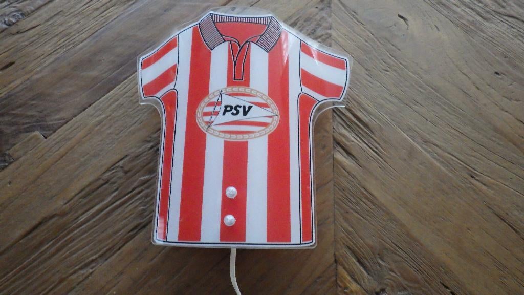 glazen PSV wandlamp, Huis en Inrichting, Ophalen of Verzenden, Gebruikt, Glas