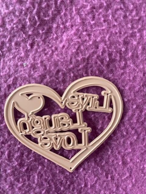 snijmal live laugh love hart, Ophalen of Verzenden, Zo goed als nieuw, Overige thema's, Pons of Mal