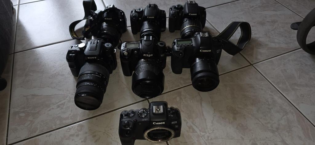 Diverse soorten digitale camera's, Ophalen, Gebruikt, Spiegelreflex, Overige Merken